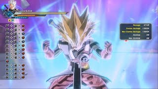 Xenoverse 2 CaC new transformation system showcase SSJ to MUI [upl. by Ahserak]