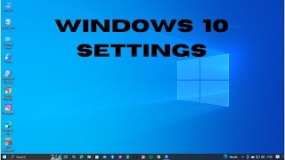 Windows 10 Settings You should change now [upl. by Naquin876]