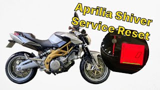 Aprilia Shiver Service Reminder Reset  Aprilia Spanner Light Dash Reset [upl. by Brittney584]