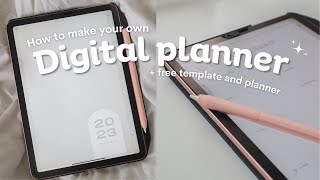 HOW TO CREATE A DIGITAL PLANNER USING CANVA AND POWERPOINT Easy  Free Template [upl. by Louise]