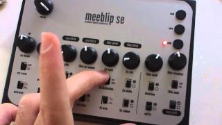 MeeBlip SE How to use load save and MIDI settings [upl. by Nylorahs]