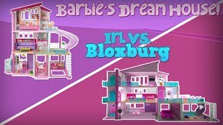 Bloxburg Barbies Dreamhouse Recreation Speedbuild [upl. by Neyrb128]