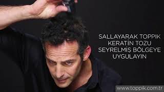 Toppik Hair Building Fibers Saç Tozu Uygulama [upl. by Behl]