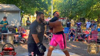 TITAN vs Colliwood Backyard Budz Boxing BYBB HEAVYWEIGHT SLUGFEST Main Event [upl. by Nosittam]