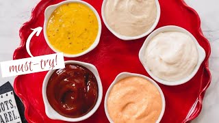 5 amazing dipping sauces in 5 minutes or less [upl. by Zurc]