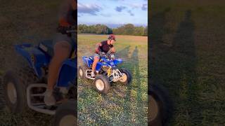 Un roulage du blaser ça vous chauffe  🔥 yamaha quads 200cc bikelife burnout moto motocross [upl. by Eblehs275]