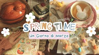 Un giorno di Marzo🌸arriva la primaveraletture primaverilibiscotti coniglio🐰 ScrapbookingSpring🌸 [upl. by Analart]