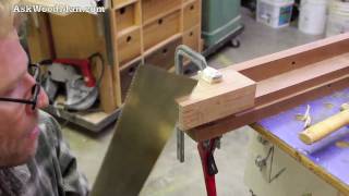 41 How To Cut A Tenon With Japanese Saws  Part 2 of 4 [upl. by Terrilyn]