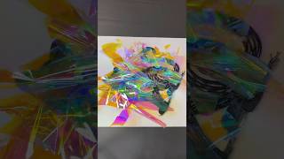 Satisfying Colored Foil Art Transformation art diy craft [upl. by Onia]