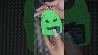 Unboxing my new Oogie Boogie mini Loungefly 💚 asmr nightmarebeforechristmas youtubehighfive [upl. by Ras437]