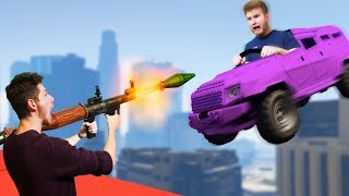 RPG vs Truck Survival Challenge  GTA5 [upl. by Nnaaihtnyc]