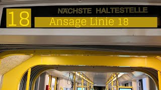 Linie 18  LinguatecAnsagen TTS Petra  Schwadorf  DomHbf  Kölner Verkehrs Betriebe [upl. by Akyre685]