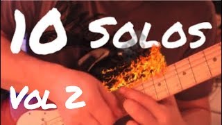 10 Solos Incríveis quotGuitarra Elétricaquot Vol 2  Fabio Lima [upl. by Tiram]