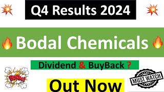 BODAL CHEMICALS Q4 results 2024  BODAL CHEMICALS results today  BODAL CHEMICALS Share latest News [upl. by Poland754]