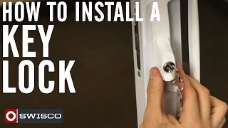 How to Install a Key Lock on a Patio Door 1080p [upl. by New]