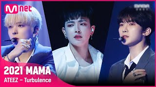 2021 MAMA ATEEZ  Turbulence  Mnet 211211 방송 [upl. by Beekman]