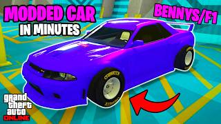 SUPER EASY F1 WHEELS ON ANY CAR IN GTA 5 ONLINE  BENNYS MERGE GLITCH 168 ALL PLATFORMS [upl. by Nizam]