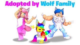 BABY Tofuu gets Adopted by WOLF FAMILY 🐺🐾 Roblox [upl. by Holli212]