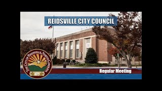 LIVE STREAM FROM REIDSVILLE CITY HALL [upl. by Aizek805]