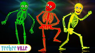 Squelettes dansants  Chanson de squelette effrayant pour les enfants teeheeville [upl. by Vasya]