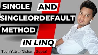 Single and SingleOrDefault Method in Linq C csharp linq techyatra nishantgupta [upl. by Hebner353]