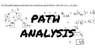 Path Analysis  Finding Correlation Coefficients [upl. by Eliam]