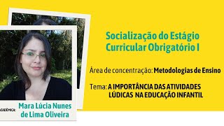 Estágio Obrigatório I Pedagogia [upl. by Ahseihs]