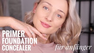 Primer Foundation und Concealer  für Anfänger  OlesjasWelt [upl. by Gilda623]