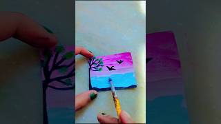 Mini painting ideas art artwork painting watercolor shorts trending youtubeshorts subscribe 👍 [upl. by Raycher1]