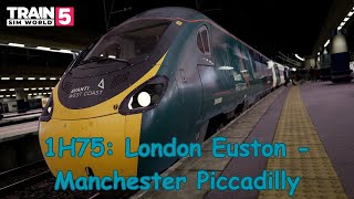 1H75 London Euston  Manchester Piccadilly  West Coast Main Line South  Class 390  TSW5 [upl. by Igic]