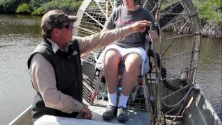 Learning to drive an airboat in the Florida Everglades [upl. by Barclay154]