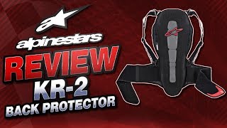 Alpinestars Nucleon KR2 Back Protector Review from Sportbiketrackgearcom [upl. by Ariadne]