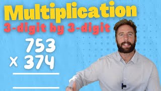 Multiply a 3 digit number by another 3 digit number tutorial [upl. by Krishnah]