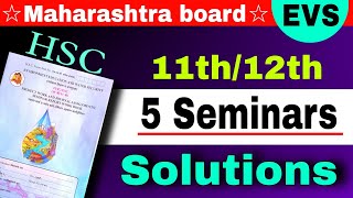 Class 11  EVS Journal Assignment seminar  HSC evs project journal seminar 12th class maharashtra [upl. by Rees]