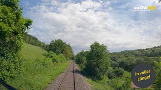 Führerstandsmitfahrt von Crailsheim nach Wertheim mit bwegt [upl. by Hnid]