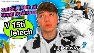 PRAVDA O ZAKLÁDÁNÍ SI ZNAČKY V 15ti LETECH  VLOG Z PŘÍPRAVY TADEASCO✨pt1 small business 📦🌱 [upl. by Asylla]