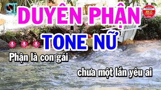 Karaoke Duyên Phận Tone Nữ  Gm  Nhạc Sống Hay  Đại Lý Karaoke [upl. by Jecho]