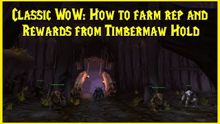 Classic WoW How to farm rep and rewards from Timbermaw Hold [upl. by Royall]