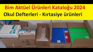 Bim Aktüel Ürünleri Kataloğu 2024  Okul Defterleri  Kırtasiye ürünleri keşfet [upl. by Barolet]