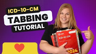 How to Tab Your ICD10CM Book  Medical Coding Tabbing Demonstration [upl. by Wieche334]