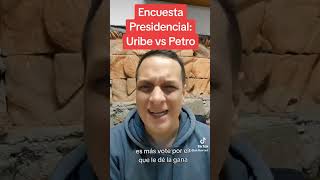 Encuesta presidencial Uribe vs Petro [upl. by Marcel]