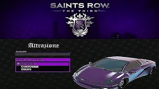 PS3 Saints Row The Third Vehicles Cheat Give Attrazione [upl. by Alcott]