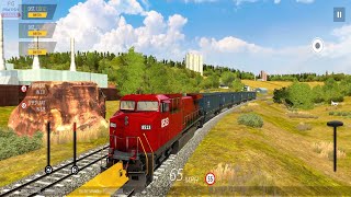 Freight Train Driving in Train Simulator Pro USA Android Gameplay Video  American Train Game 3D [upl. by Atteugram201]