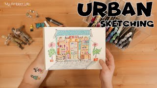 Urban Sketch with Alcohol Markers [upl. by Alue]