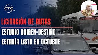 Licitación de rutas Estudio origendestino estaría listo en octubre [upl. by Llednil]