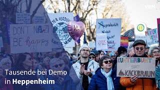 Tausende bei Demo gegen Rechts in Heppenheim [upl. by Amar]