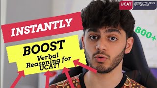 BEST tips to INSTANTLY boost Verbal Reasoning UCAT score wexample question [upl. by Fremont97]