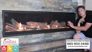 MAJESTIC 70quot Aura Echelon II Direct Vent Gas Fireplace product review [upl. by Dyana10]