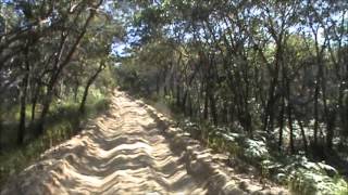 4x4 Toyota Coaster Bus on Moreton Island 3 [upl. by Ahsetan943]