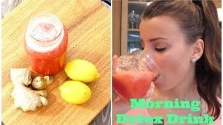 Watermelon Ginger Detox Drink Morning Cleanse [upl. by Emerald]